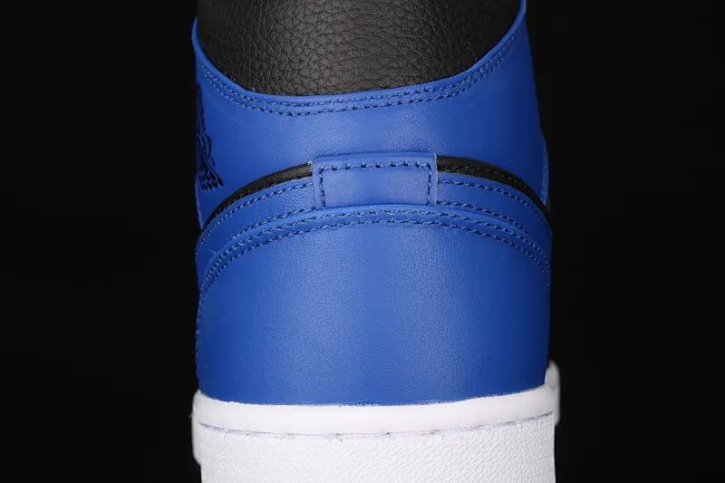 All categories Air Jordan Jordan series basketball shoes Air Jordan 1 Mid Air Jordan 1 Mid AJ1 Joe 1 black and blue China basketball shoes 554724-077